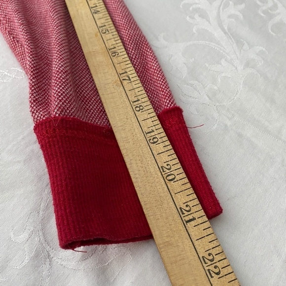 All Rugged Men's Red Henley Long Sleeve T-shirt Size Large - Picture 9 of 11